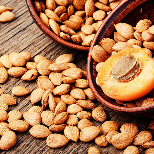 Anna and Sarah Natural BITTER Apricot Kernels 16 oz, 100% Natural Whole Raw Apricot Seeds, Sun Dried, Gourmet Ingredients, Kosher, Vegan, Gluten Free, Spices and Seasonings for Cooking, Large Size Bulk in Resealable Bag