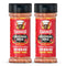 Flavor God 2 Bottles Original BBQ Rub Mix, Natural Healthy Spice Blend