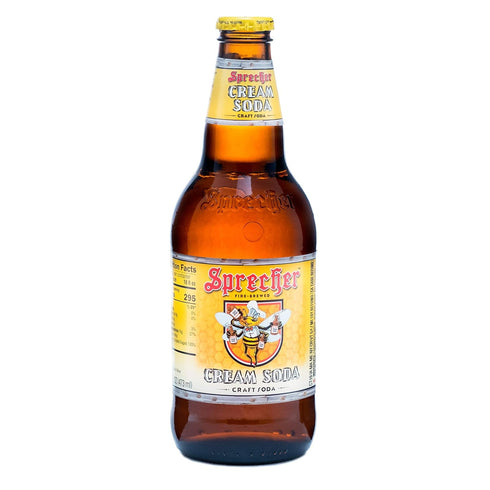 Sprecher 16-Ounce (Pack 12) CREAM SODA - "From the Cream City of Wisconsin", Glass Bottle