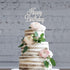 Happy Birthday Cake Topper - Premium Silver Metal, Sparkly Rhinestone Decoration for Party Centerpiece, Now Protected