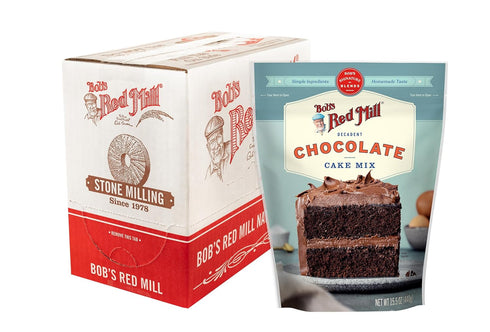 Bob's Red Mill Signature Decadent Chocolate Cake Mix, 15.5 oz Bag (Pack of 4), Non-GMO