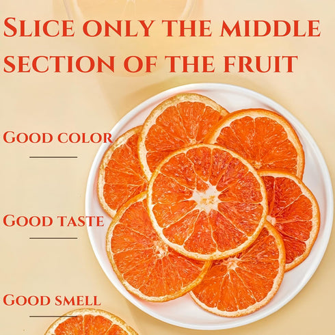 GXXDMZAQ 85g/3oz Drink Botanicals Blood Orange Slices - Pure Dehydrated Citrus Wheels in Reusable Jar, No Added Sugar