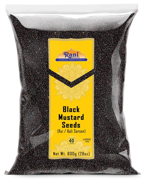 Rani Black Mustard Seeds Whole Spice (Kali Rai) 28oz (800g) ~ All