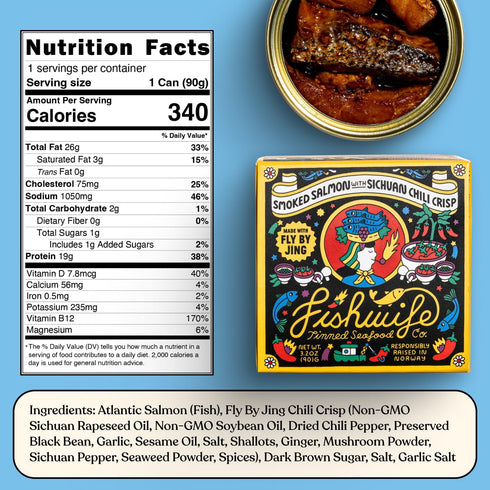 Albacore 3-Pack Omega-3s Hand-Packed Fishwife Spicy Hot Trio (FBJ Salmon, Mackerel, Tuna in Spicy Olive Oil) | Gluten