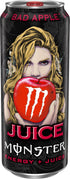 16 (Pack 15) Monster Energy Juice Bad Apple, Energy + Juice, Energy Drink, Ounce