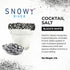 Rimmer, Rimming, (80oz Snowy River Blackn White Sugared Salt Blend - Naturally Colored Margarita Salt with Sugar