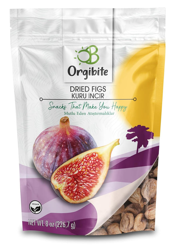 Orgibite Organic Dried Figs | Fruit Snack for Kids, Adults | Healthy