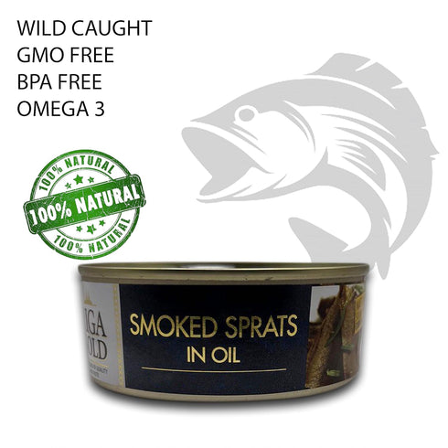 8.4 (Pack 6) Riga Gold Shproti, Sprats in Oil, ounces
