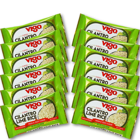Vigo Authentic Cilantro Lime Rice, Fresh & Zesty Low Fat, 8oz (Cilantro