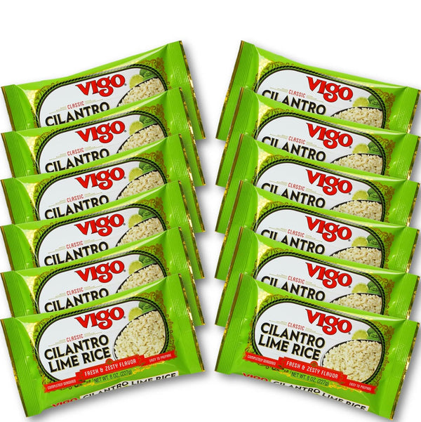 Vigo Authentic Cilantro Lime Rice, Fresh & Zesty Low Fat, 8oz (Cilantro