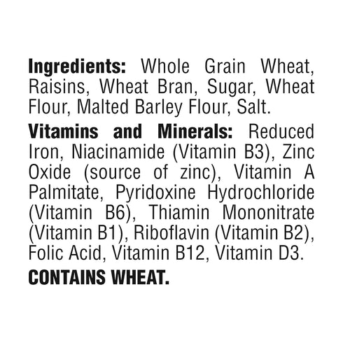 39 OZ Malt-O-Meal Raisin Bran Cereal, Wheat Flakes and Raisins Breakfast Cereal, Large Size for Family, Resealable Bag