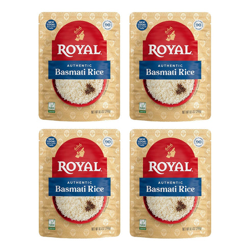 Royal White Basmati Rice - Ready to Heat Rice - 8.5 oz