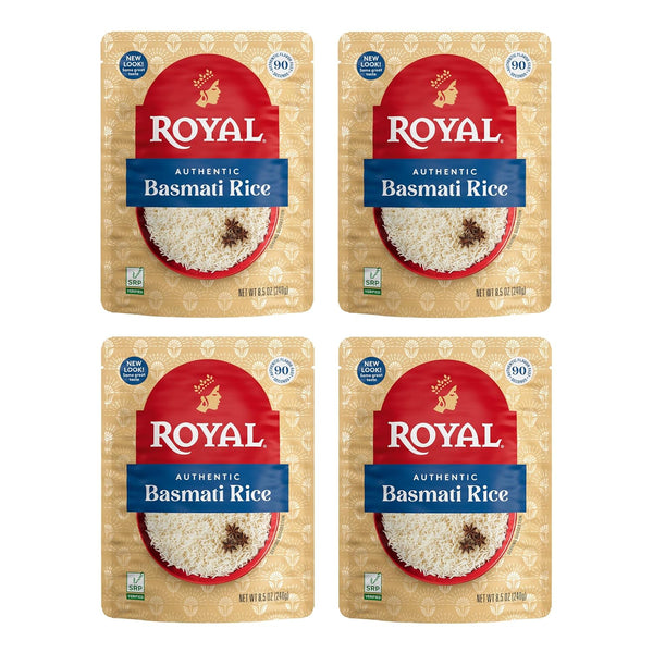 Royal White Basmati Rice - Ready to Heat Rice - 8.5 oz