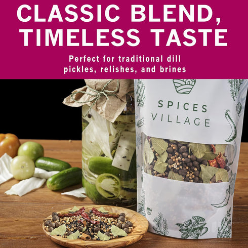 6.5oz, SPICES VILLAGE Pickling Spices for Corned Beef, Pickling Spices Mix for Pickles and Canning, Pickling Seasoning