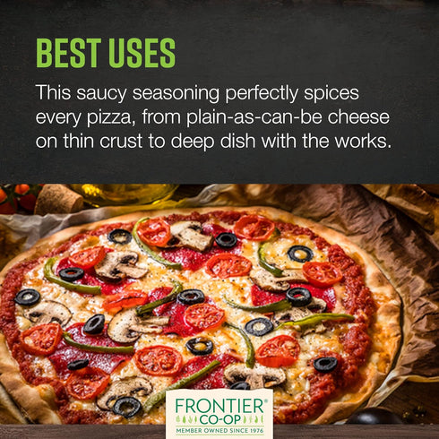1lb Frontier Co-op Pizza Seasoning, Bulk Bag Natural Pizza Seasoning Spice Blend, Perfect Pizza Spice for Homemade