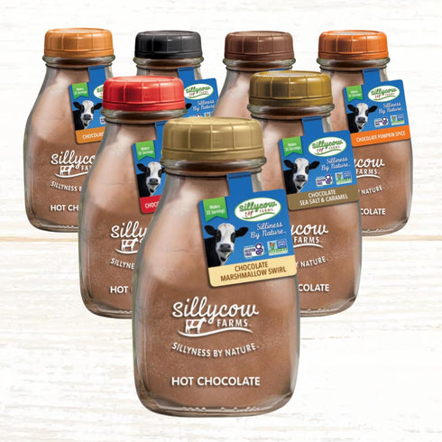 16.9 Oz Pack 3 Sillycow Farms Hot Chocolate Mix Flavor | Rich Hot Cocoa Delight | Gluten-Free, Non-GMO, Dairy-Free |