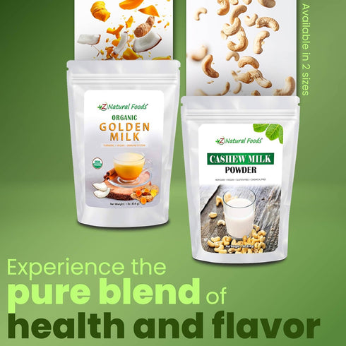 1 lb Z Natural Foods Organic Moon Milk Powder, Calm & Relax the Mind & Body Before Bedtime, Contains Ashwagandha