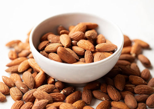 1 Food to Live Organic Dry Roasted Whole Almonds with Himalayan Salt, Pound Non-GMO, Oven Roasted, Lightly Salted, No