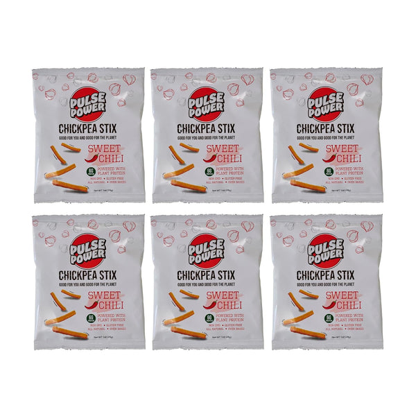 Pulse Power Chickpea Stix - Crunchy Snacks, High Protein, Gluten Free, Non-GMO,