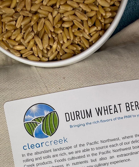 8 LBS (2-4 lb Clear Creek Certified Glyphosate Residue Free Durum Wheat Berries | bags) | Whole Grains | Used to mill