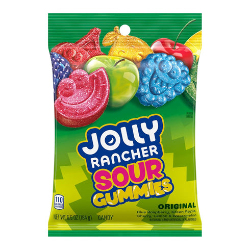 Gummies 6.5 oz JOLLY RANCHER Sour Assorted Fruit Flavored Candy Bag