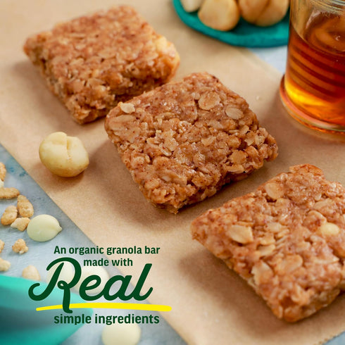 (1.1 oz, Pack 24) Kates Real Food Organic Granola Bars White Chocolate Macadamia of - Organic Energy Bars with Non GMO