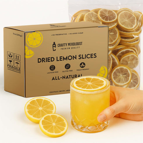 3oz/85gm 23 37 Dried Lemon Slices to Pcs, Citrus Dehydrated Fruit For Cocktails, Lemons For Cocktail and Decor