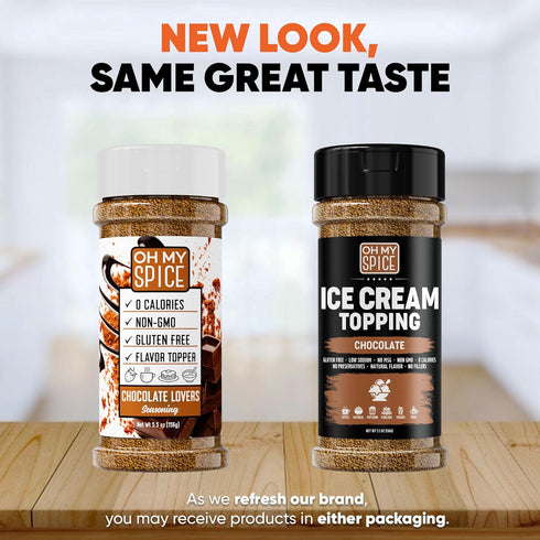 5.5oz Ice Cream Topping Chocolate Powder Mix - Gluten Free & Low Sodium Cocoa Powder for Coffee Toppings. Sweet Cacao