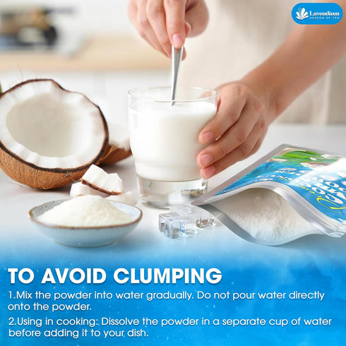 20oz (1.25 lbs) 100% Coconut Milk Powder, Natural, Unsweetened, Perfect for Cake, Coffee, Tea, Creamer Alternative, No