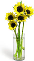 KaBloom Flowers - Summer Smile Bouquet of Fresh Sun with Vase -