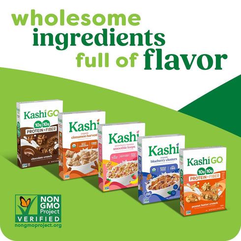 17.2oz (1 Kashi Breakfast Cereal, Organic, Whole Grain, Blueberry Clusters, Box Box)