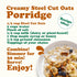 1.5 100% Food to Live Organic Steel Cut Oats, Pounds Whole Grain Irish Oats, Non-GMO Cereal, Non-Irradiated, Vegan