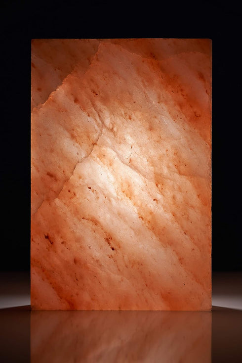 Pink Himalayan Salt Block Grilling Plate with Metal Tray for Cooking and Serving