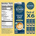32oz (Pack 6) SOWN Organic Oat Creamer Sweet & Creamy - Barista Oat Milk Non Dairy Coffee Creamer - Plant Based