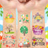 Platinum Series Set 60 Bulk Easter Eggs & Basket - Easter Hunt Bundle of Fillable Plastic Eggs, Tattoos, Candy Money