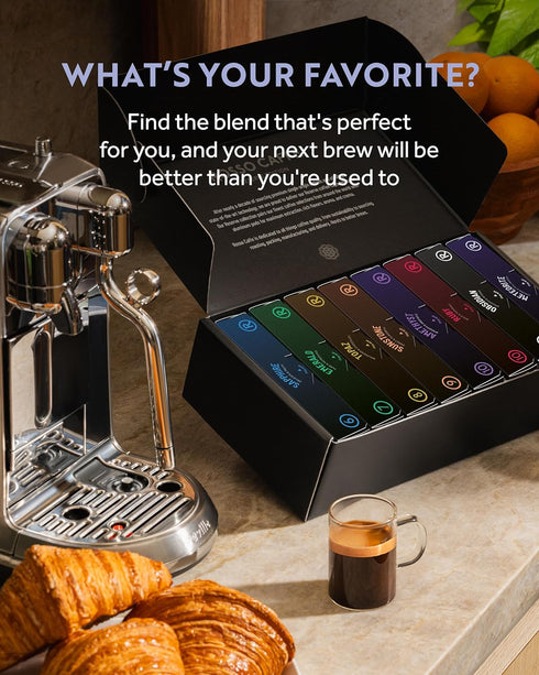 80 Pack, 8 ROSSO CAFF Espresso Coffee Pods for Nespresso Original Machines - Capsules Variety Signature Flavors, Medium