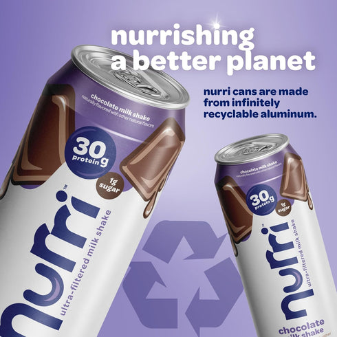 30g 150 10 11 oz, 10 Nurri - Protein Ultra Filtered Milk Shake Chocolate - Lactose Free, Low Sugar, Calories, Vitamins