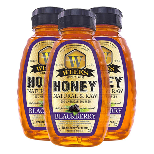 Group WHF Blackberry Honey - Weeks pure, raw & unfiltered American blackberry