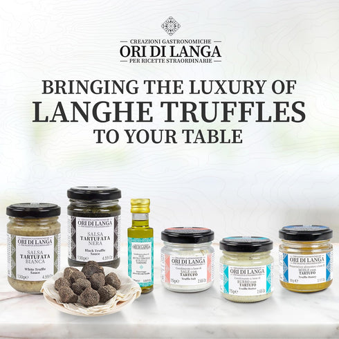 8.8 oz Ori di Langa Tagliolini Egg Pasta with Truffles - Gourmet Egg Noodles with Black Truffles Foraged in Italy, All