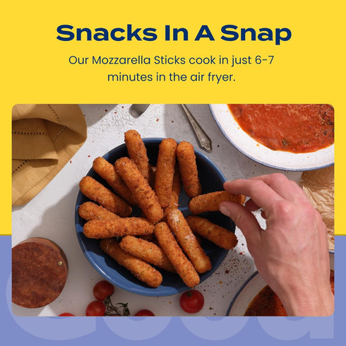 Mozzarella Frozen 8oz Feel Good Foods Gluten-Free Sticks with Crispy Breading | Appetizer