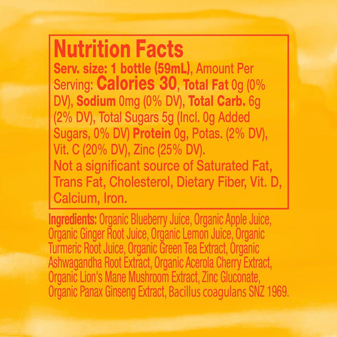 Immunity (2oz Vive Organic Energy + Dual Boost Shot bottle)