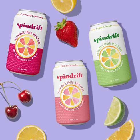 3 20 Pack,12 Oz (Pack 20) Spindrift Lemonade Flavor Variety Fl