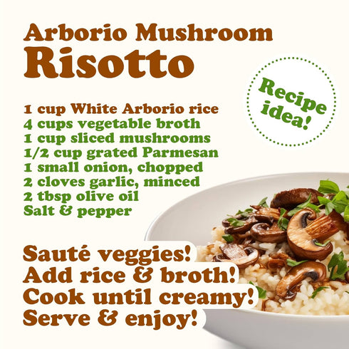 10 Food to Live Italian Arborio Rice, Pounds Short Grain White Rice, Superfino Grade, Vegan, Kosher, Bulk, Ideal