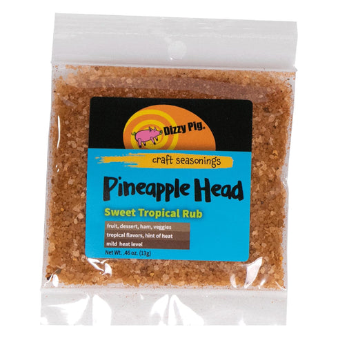 Dizzy Pig Pineapple Head Savory Sweet Tropical Seasoning Rub (Sample) - Hand