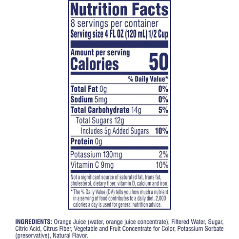 32 oz (Pack 4) Ocean Spray Orange Juice Drink, Bottle