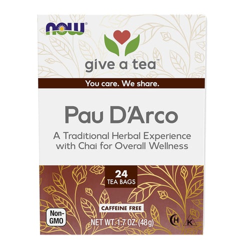 NOW Foods, Pau D'Arco Tea, A Traditional Herbal Experience, Overall Wellness, Premium