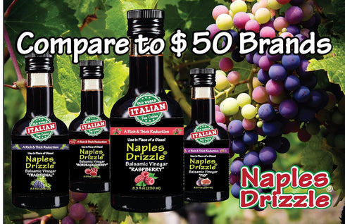 RASPBERRY Extra Thick Balsamic Vinegar Reduction, No Added Sugar or Thickeners, Better-Than-Glaze Balsamic Vinegar