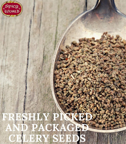 Whole Celery Seeds 7oz Resealable Bag by Spicy World