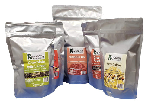 flavor-16 Oz Chocolate Puerh Loose Leaf Tea, Natural Ingredients: Pu erh tea, Cocoa Nibs and Milky Chocolate