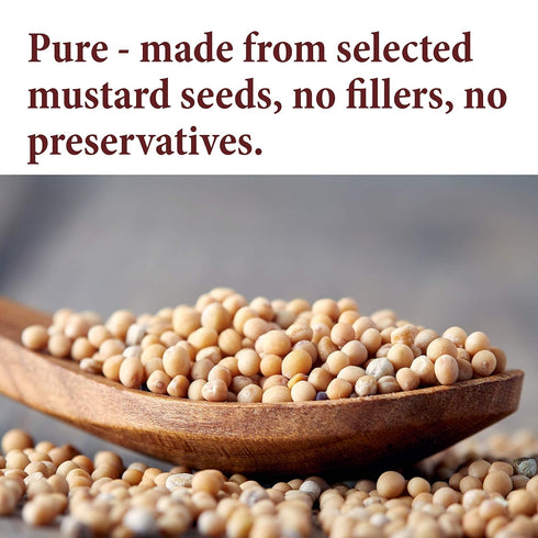 The Spice Way Yellow Mustard Seed, 6oz Whole Seeds for Pickling and Ground Mustard Cooking